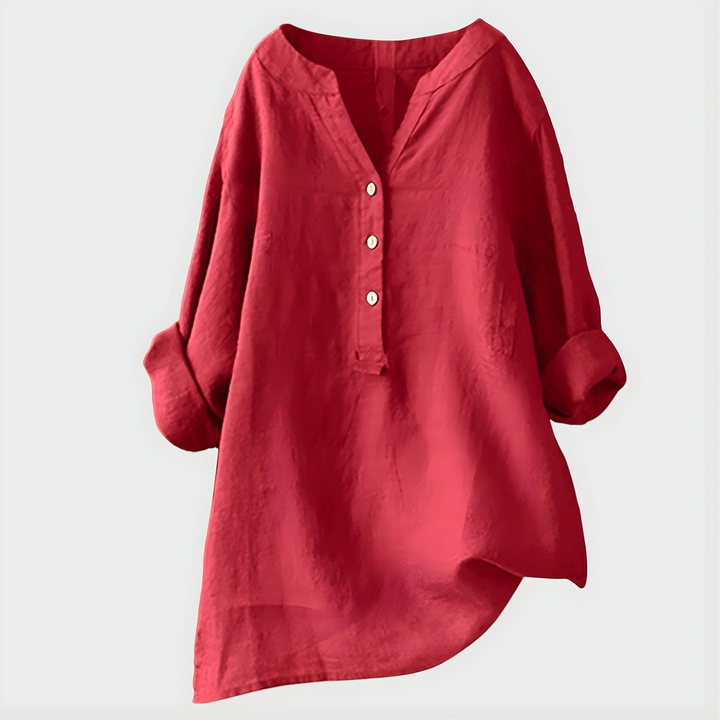 Diane – Elegant V-Neck Blouse