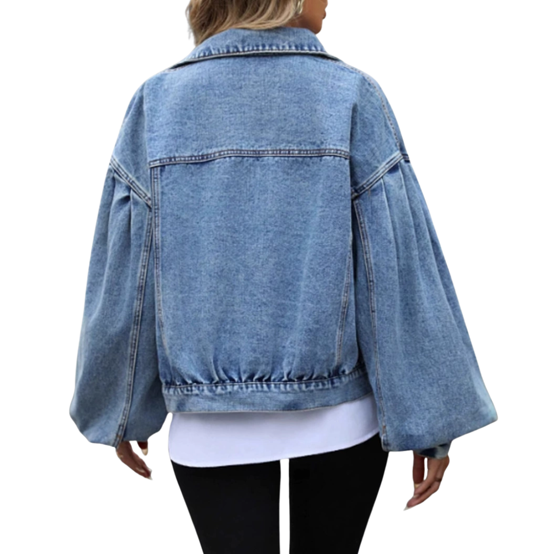 Hazel – Timeless Oversized Moto Jacket