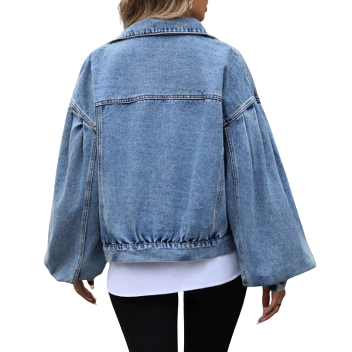 Hazel – Timeless Oversized Moto Jacket
