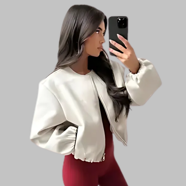 Deirdre – Stylish High Neck Cape Jacket