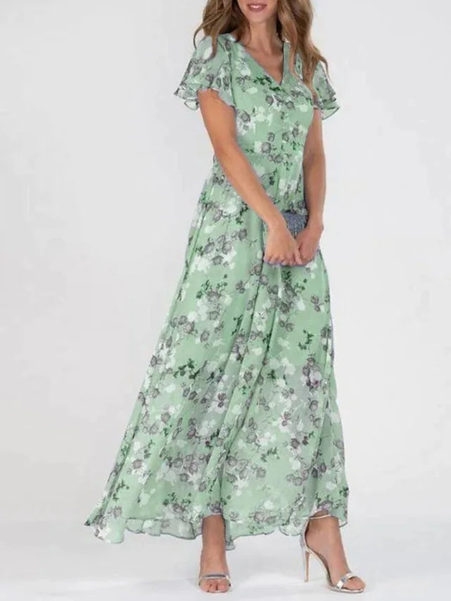 Brenda – Flowing Floral Maxi Dress