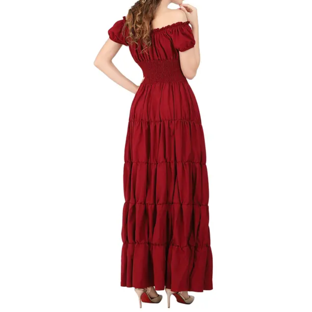 Josie – Medieval Renaissance Smocked Waist Dress