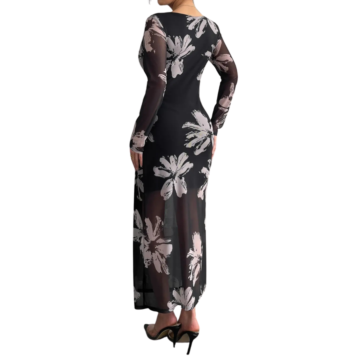 Stephanie – Elegant Floral Maxi Dress