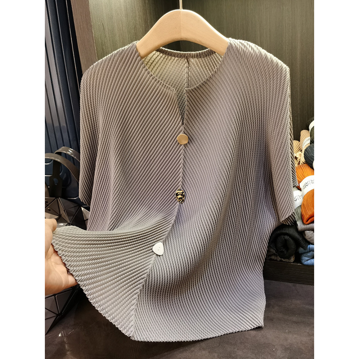 Savara – Lightweight Round Neck Cardigan Top