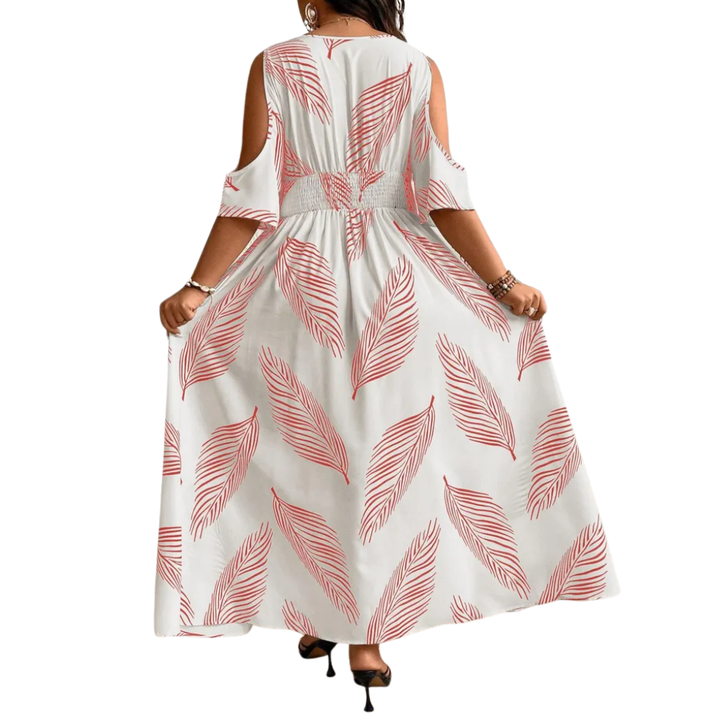 Ethel – Boho Print Cold Shoulder Dress