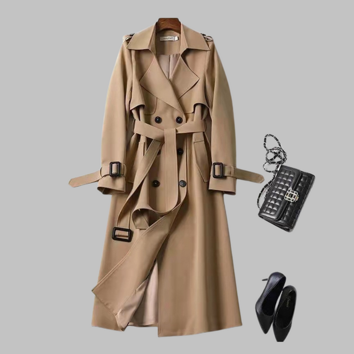 Susan – Elegant Knee-Length Loose Fit Coat