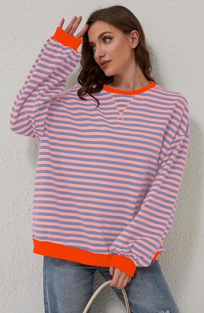 Cynthia – Playful Striped Sweater