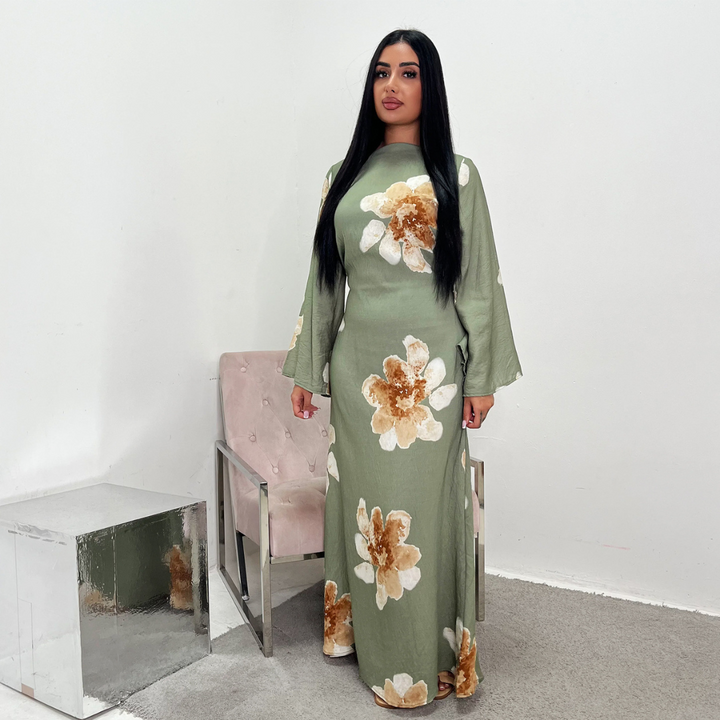 Isobel – Modest Floral Loose Fit Maxi Dress