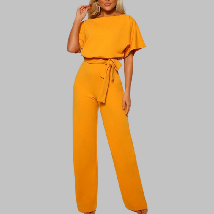 Jean – Casual Tie Front Batwing Sleeve Jumpsuit