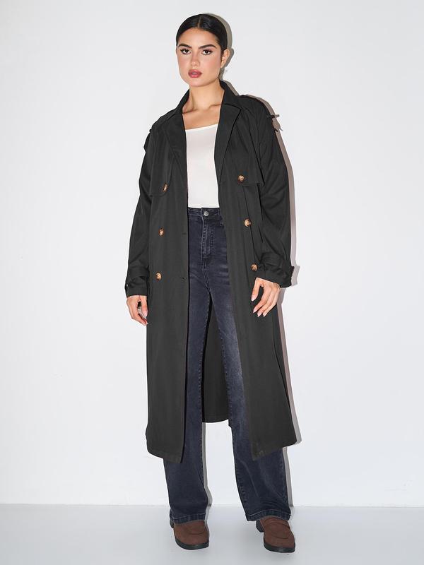 Mavis – Elegant Double Breasted Warm Winter Trench Coat