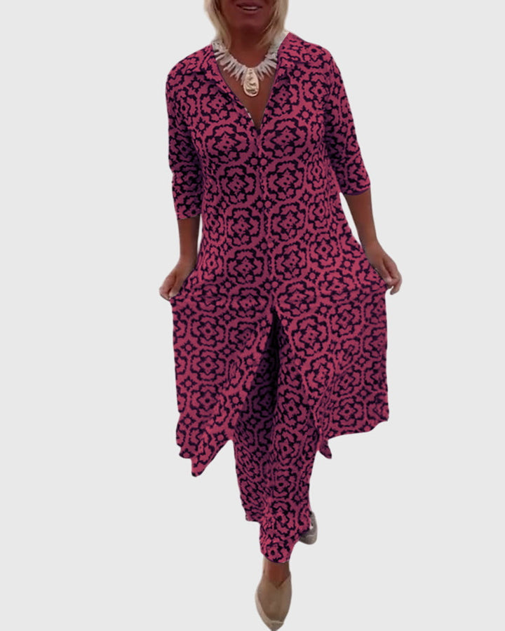 Nadine – Elegant Vintage Two-Piece Set