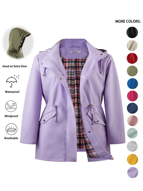 Sheena – Lightweight Hooded Trench Coat
