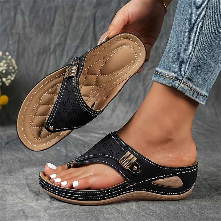 Emma – Wedge Toe-Loop Comfort Sandals