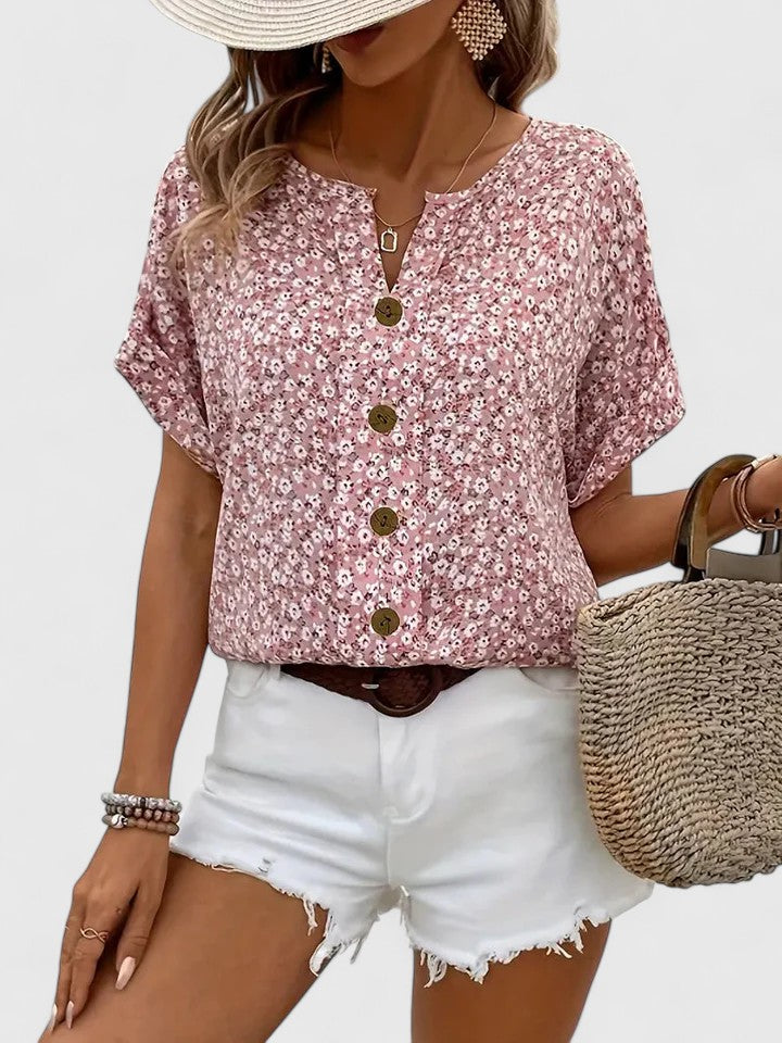 Cressida – Elegant Floral Summer Top