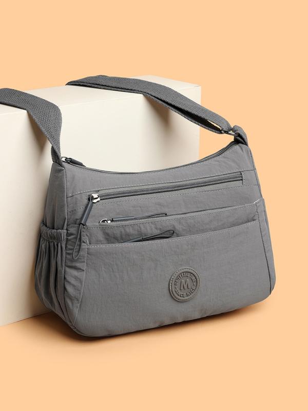 Ethel – Solid Colour Multi Pocket Crossbody Bag