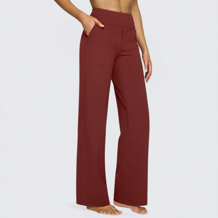 Sally – Comfortable High Waist Wide Leg Trousers