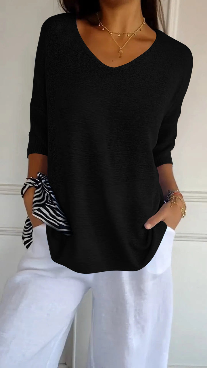 Lauren – Casual V-Neck Top