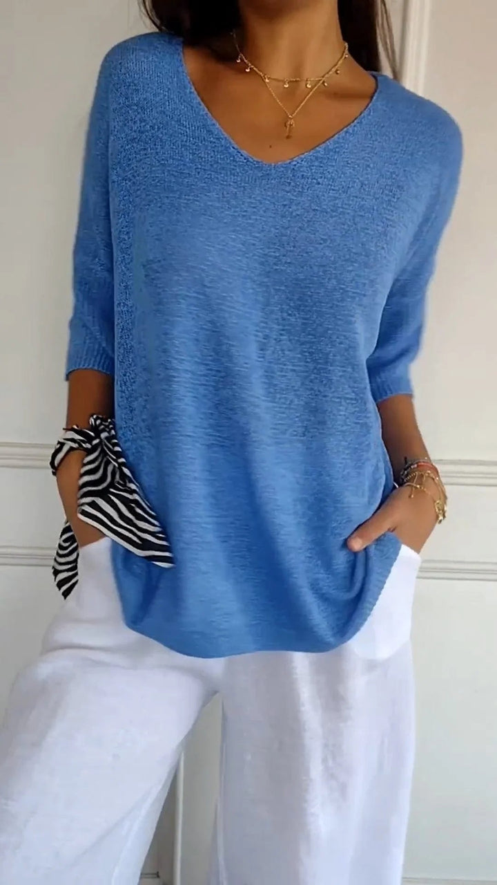 Lauren – Casual V-Neck Top