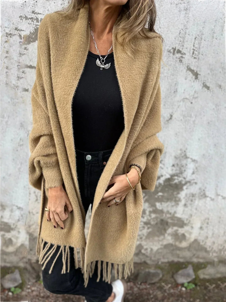 Teresa – Elegant Drape Cardigan