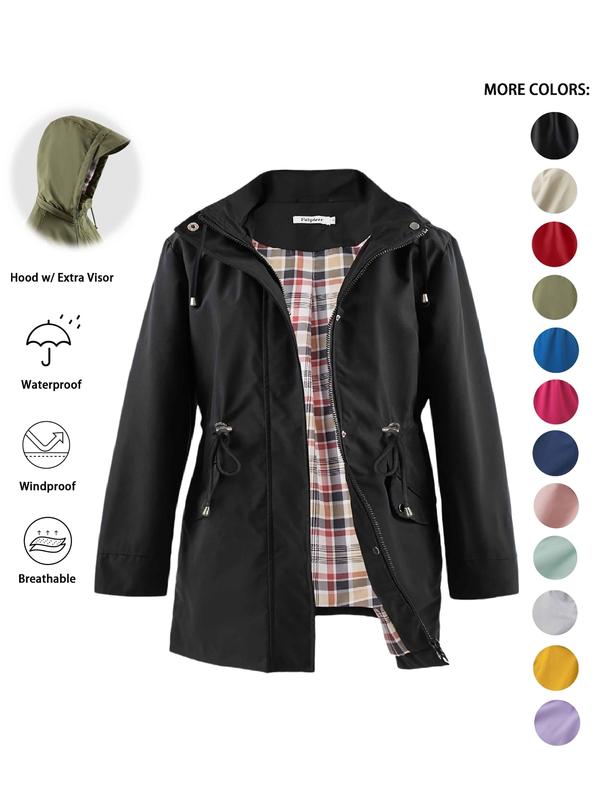 Sheena – Lightweight Hooded Trench Coat