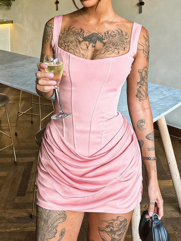 Sonia – Ruched Bodycon Corset Party Mini Dress
