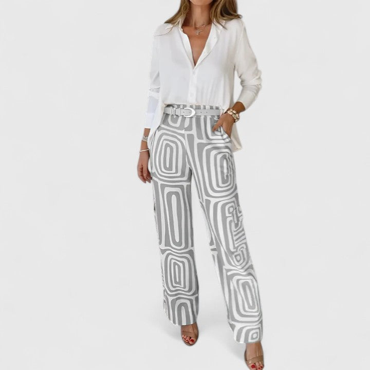 Camilla – Elegant Two-Piece Set With Belt
