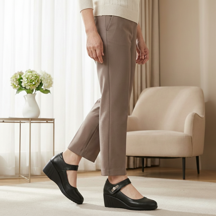 Lydia – Mary Jane Wedge Comfort Shoes