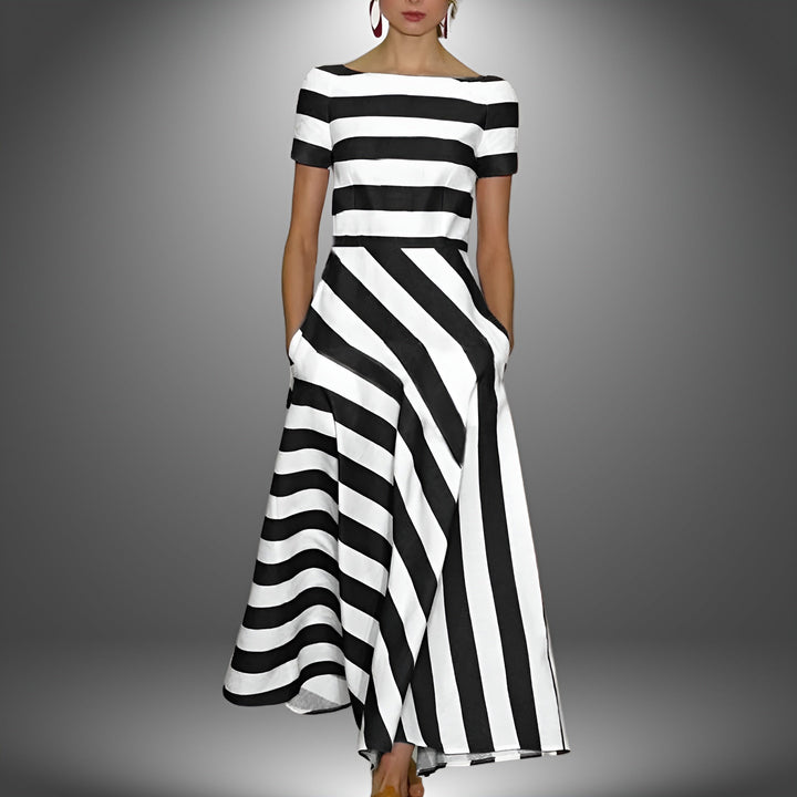 Diane – Effortless Modern Stripe Dress