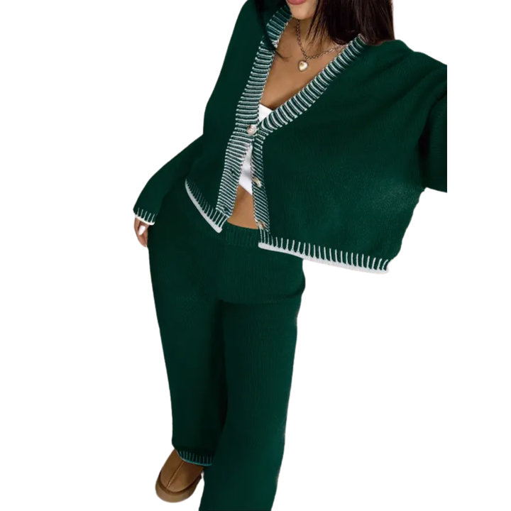 Shamcey – Striped Cosy Sweater and Trousers Set
