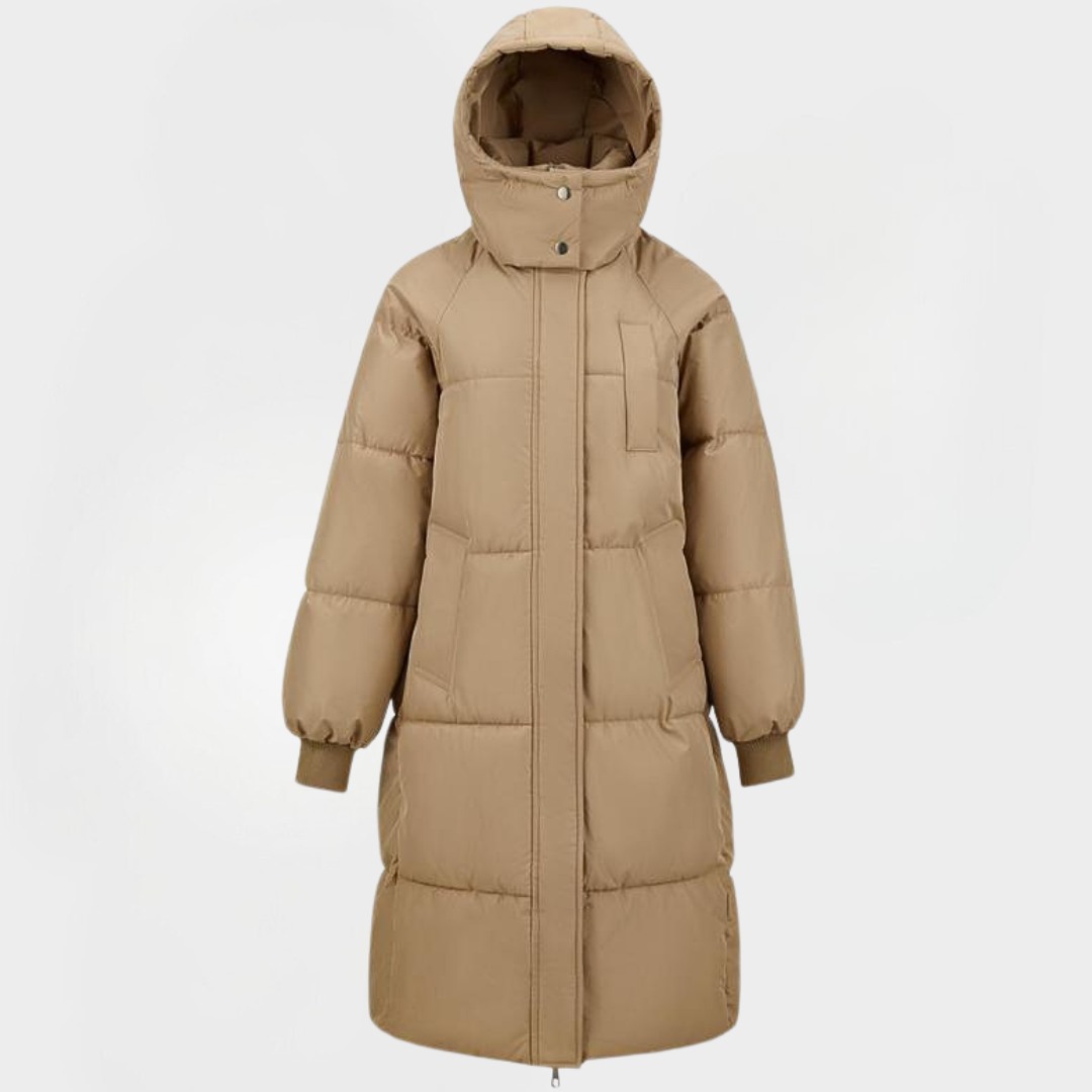 Angela – Relaxed Fit Hooded Plaid Jacket