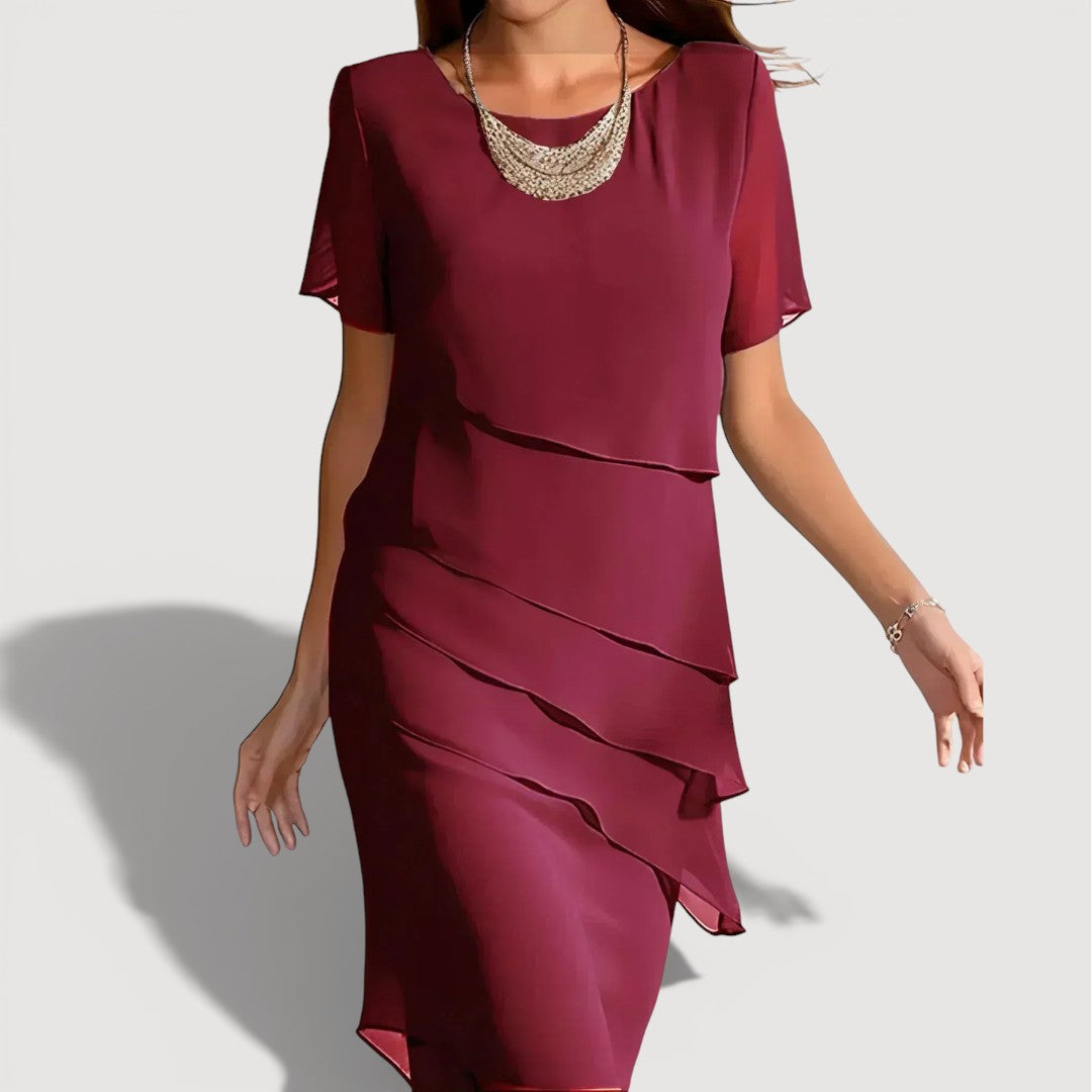 Pamela – Layered Midi Dress
