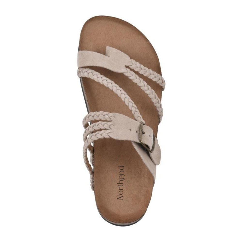 Lynda – Braided Cork Sandals