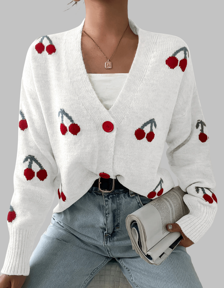Nancy – Chic Button Front Long Sleeve Cardigan