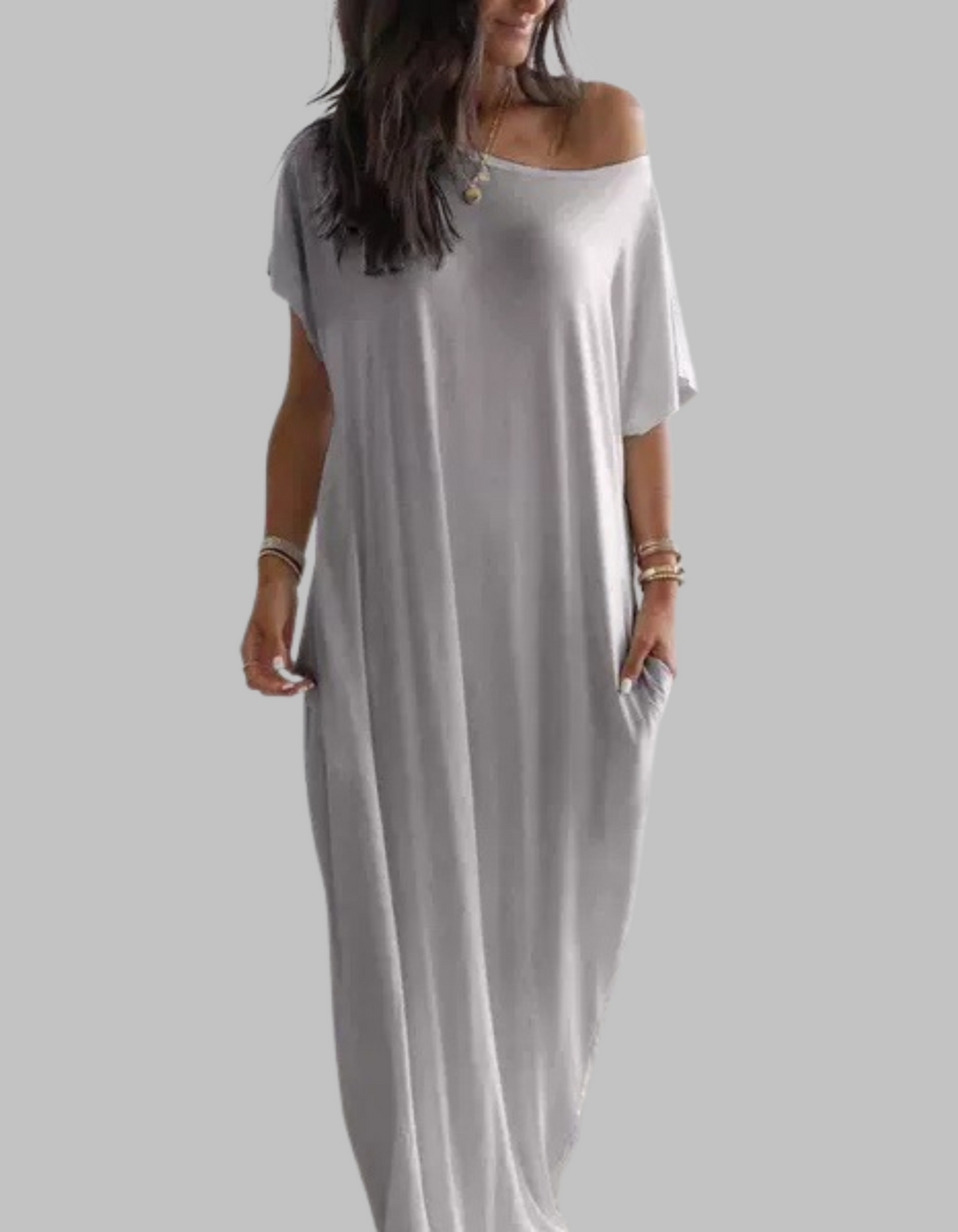 Mavis – Loose Fit Round Neck Sleep Nightdress