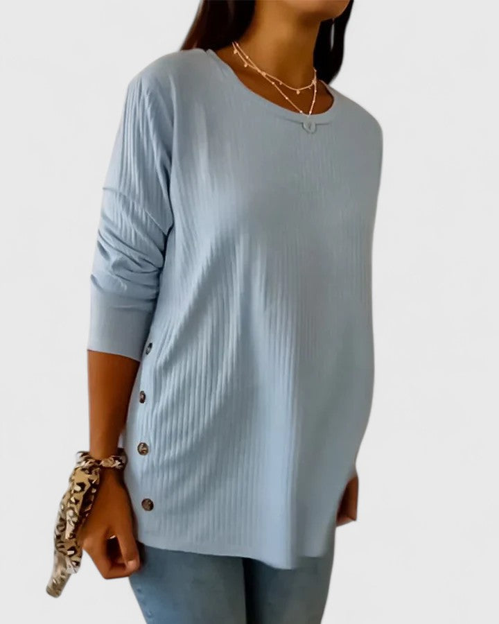 Thomasina – Elegant Crew Neck Shirt