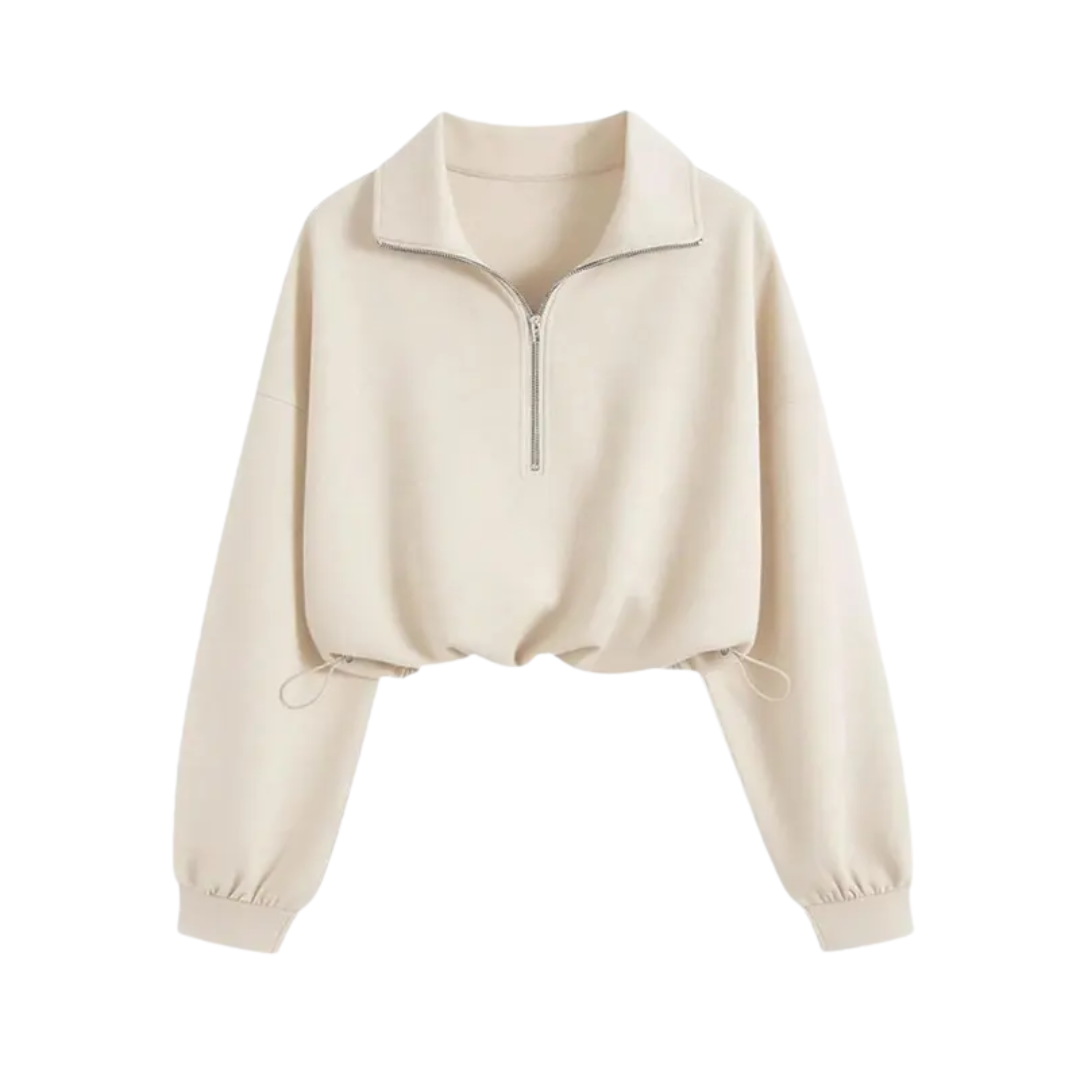 Glenda – Elegant Warm Bomber Jacket with Faux Fur Collar and Hood