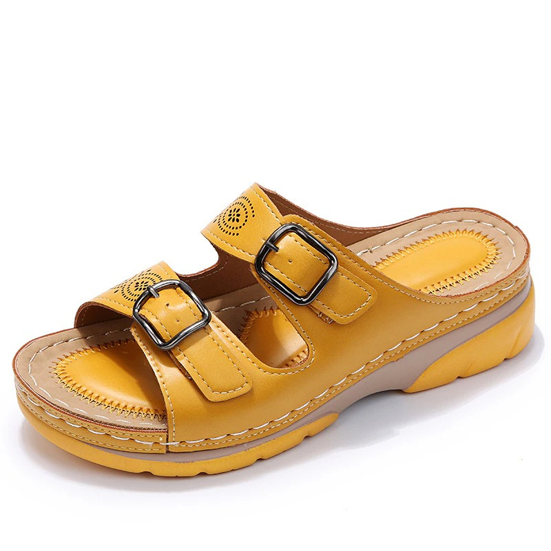 Alicia – Double Buckle Orthopedic Comfort Sandals