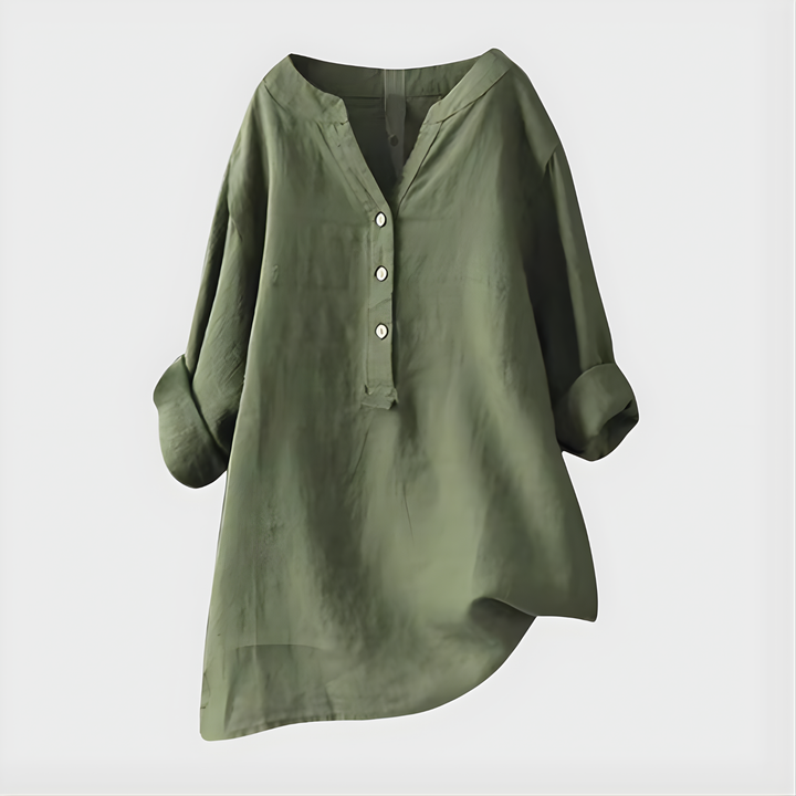 Diane – Elegant V-Neck Blouse