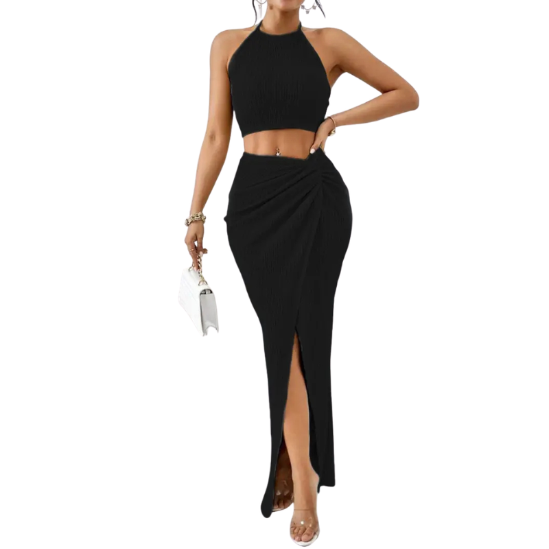 Eileen – Chic Sleeveless Tie Waist Dress