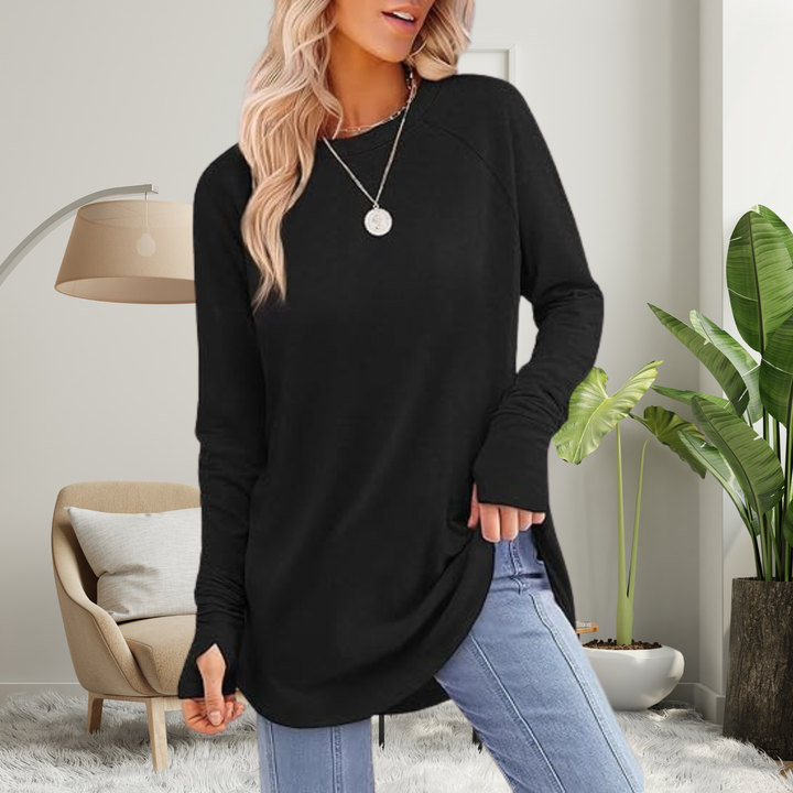 Josie – Cozy Round Neck Long Sleeve Top