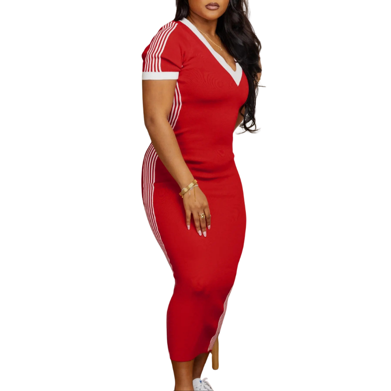 Mavis – Casual Outdoor V-Neck Dress