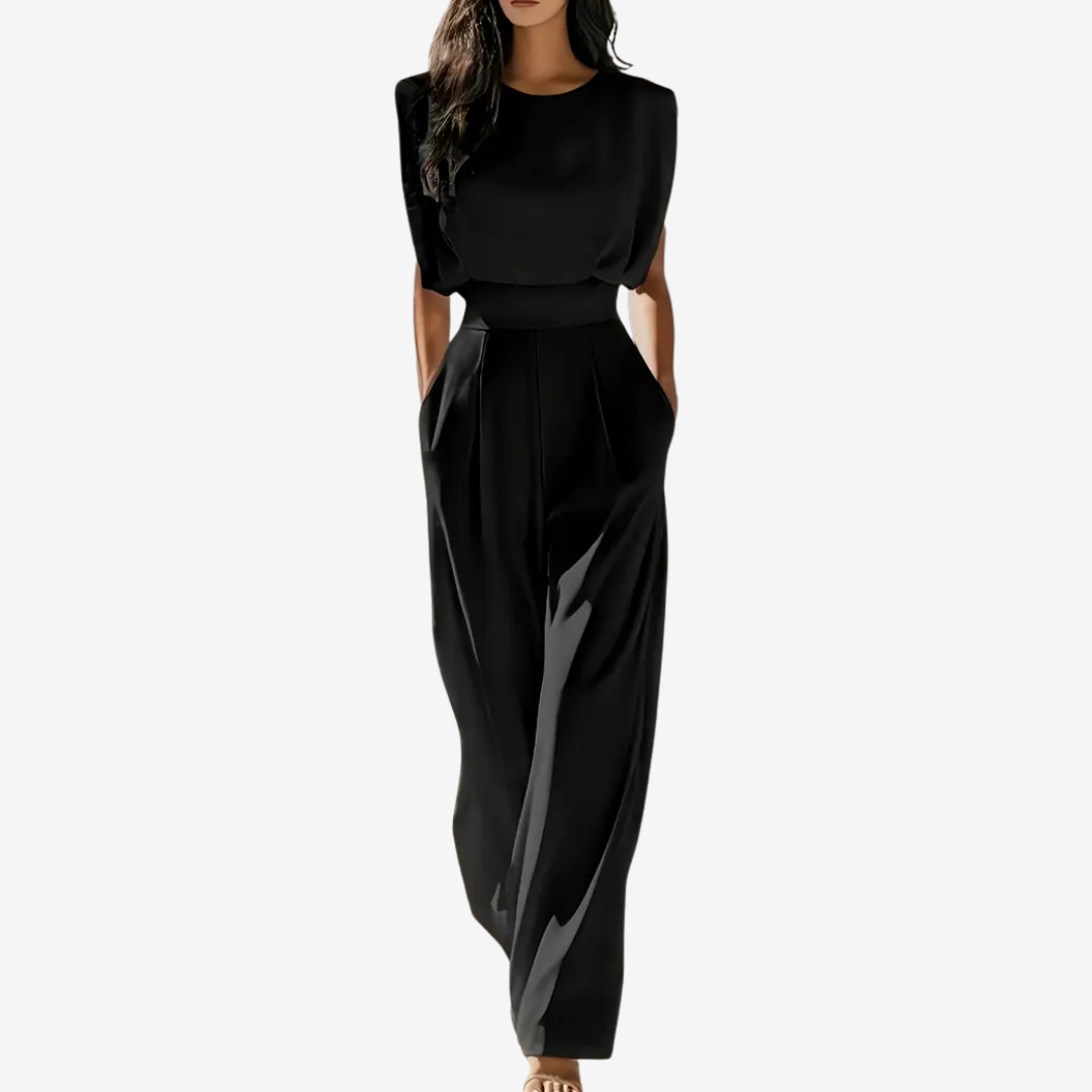 Serena – Structured Wide-Leg Jumpsuit