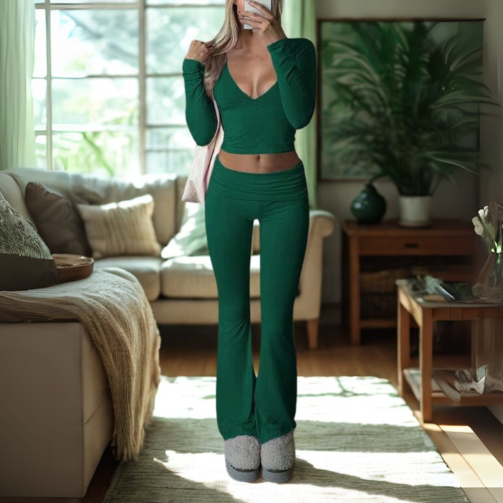 Sheena – Relaxed Solid Lounge Two-Piece Set