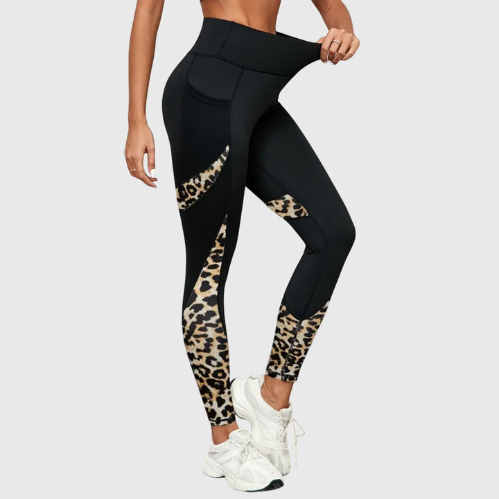 Nadya – High-Waisted Printed Workout Pants