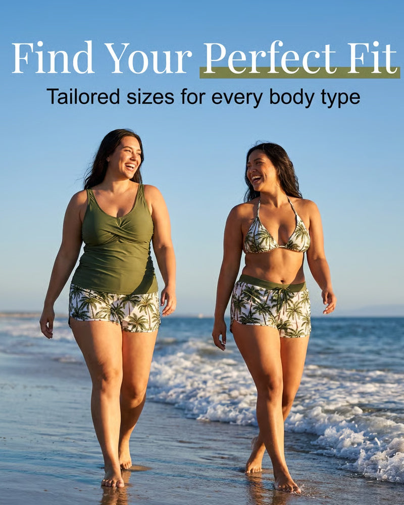 Josephine – Three-Piece Tankini and Shorts Set
