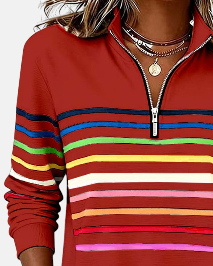 Barbara – Comfortable Striped Jumper