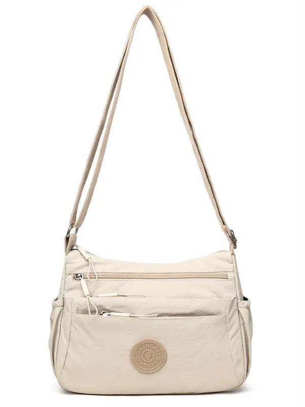 Ethel – Solid Colour Multi Pocket Crossbody Bag