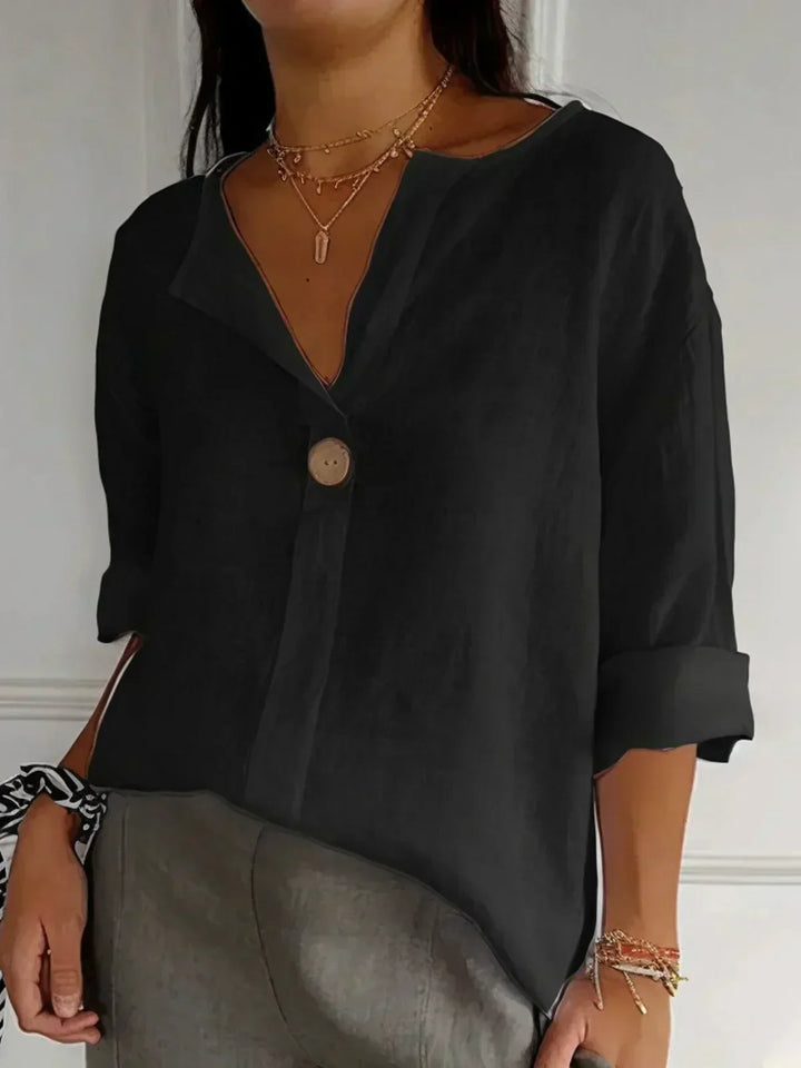 Sonia – Casual V-Neck Blouse
