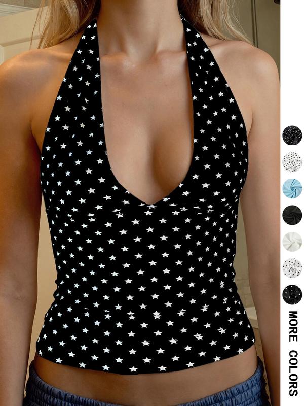 Cheryl – Casual Halter Neck Sleeveless Top