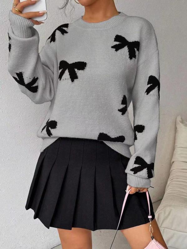 Jill – Casual Long Sleeve Round Neck Sweater